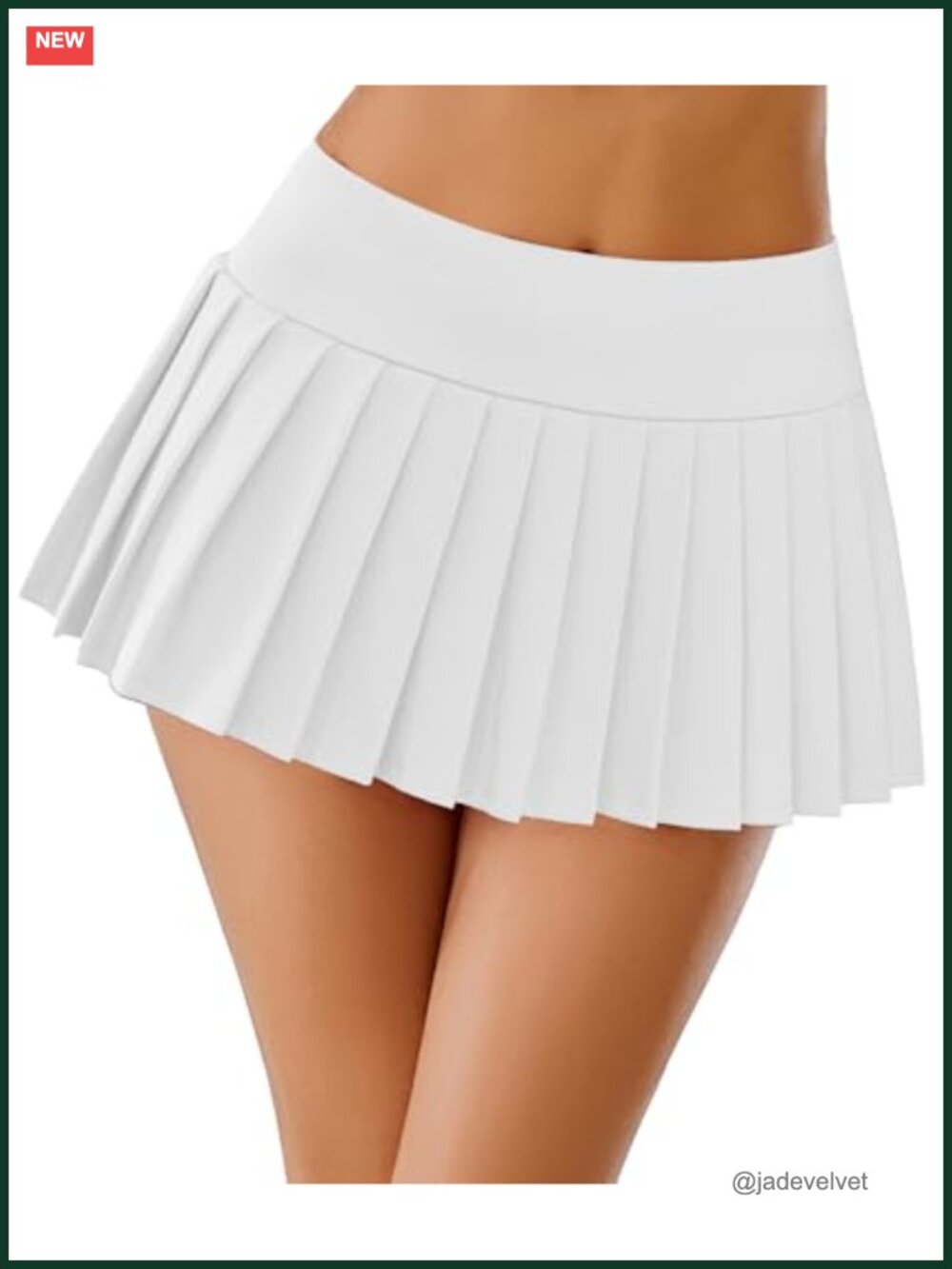Pleated Mini Skirt High Waist Stretchy Casual Cosplay